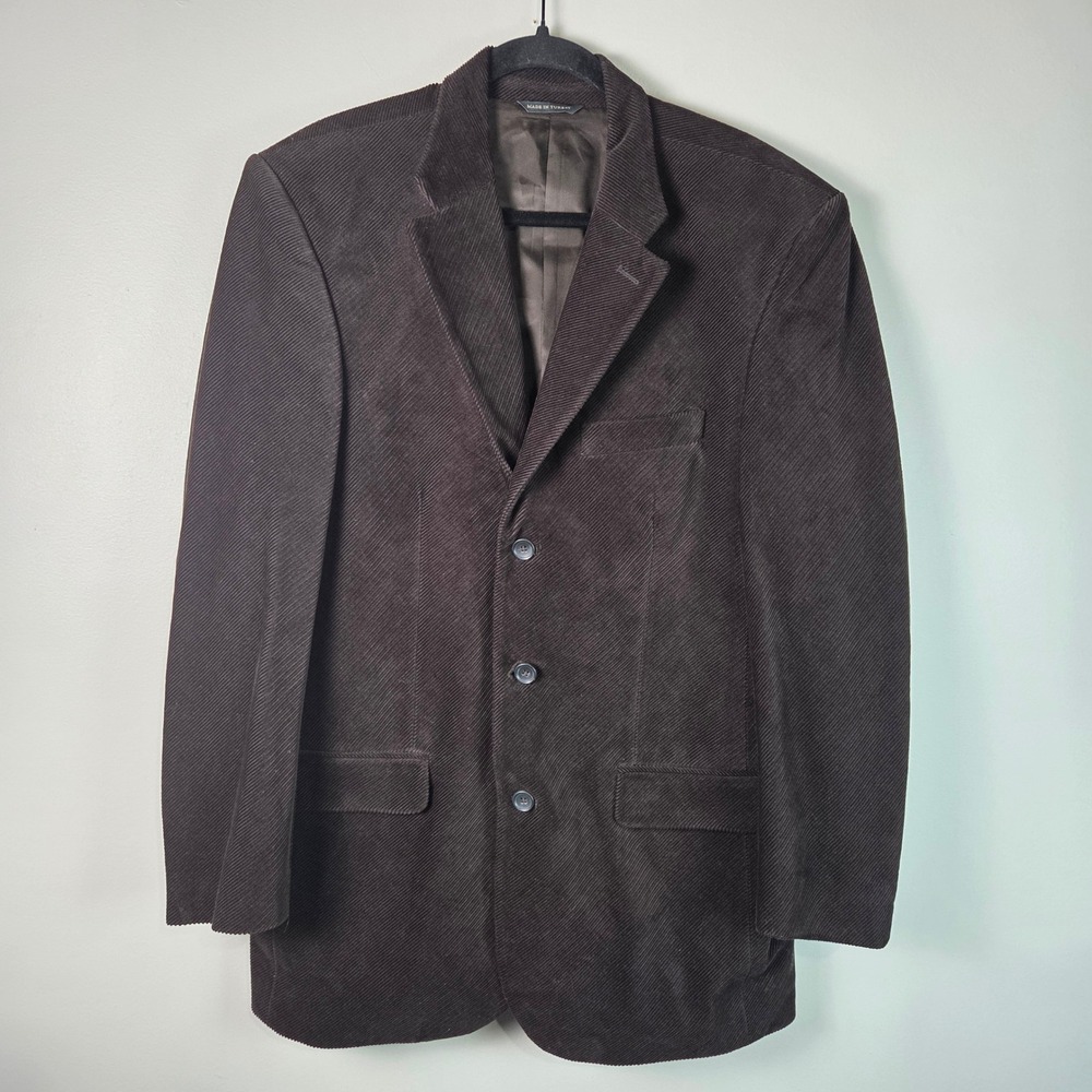 Banana Republic Blazer Mens 42R Brown Excellent Corduroy 3-Button Sport Coat